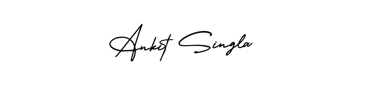 Ankit Singla stylish signature style. Best Handwritten Sign (AmerikaSignatureDemo-Regular) for my name. Handwritten Signature Collection Ideas for my name Ankit Singla. Ankit Singla signature style 3 images and pictures png