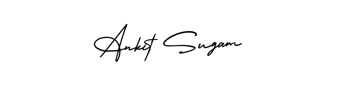 Best and Professional Signature Style for Ankit Sugam. AmerikaSignatureDemo-Regular Best Signature Style Collection. Ankit Sugam signature style 3 images and pictures png