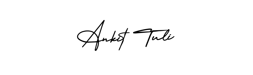 Design your own signature with our free online signature maker. With this signature software, you can create a handwritten (AmerikaSignatureDemo-Regular) signature for name Ankit Tuli. Ankit Tuli signature style 3 images and pictures png