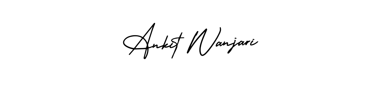 Make a beautiful signature design for name Ankit Wanjari. Use this online signature maker to create a handwritten signature for free. Ankit Wanjari signature style 3 images and pictures png