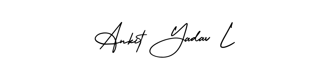 Also You can easily find your signature by using the search form. We will create Ankit Yadav L name handwritten signature images for you free of cost using AmerikaSignatureDemo-Regular sign style. Ankit Yadav L signature style 3 images and pictures png