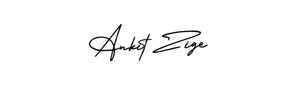 Design your own signature with our free online signature maker. With this signature software, you can create a handwritten (AmerikaSignatureDemo-Regular) signature for name Ankit Zige. Ankit Zige signature style 3 images and pictures png