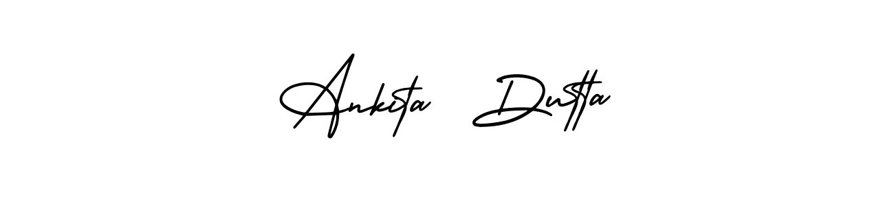 This is the best signature style for the Ankita  Dutta name. Also you like these signature font (AmerikaSignatureDemo-Regular). Mix name signature. Ankita  Dutta signature style 3 images and pictures png