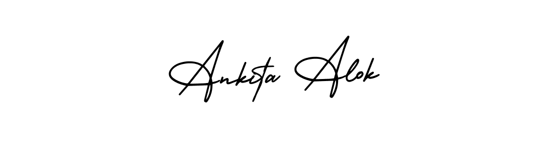 How to make Ankita Alok signature? AmerikaSignatureDemo-Regular is a professional autograph style. Create handwritten signature for Ankita Alok name. Ankita Alok signature style 3 images and pictures png