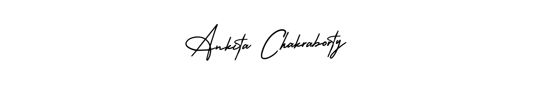 How to make Ankita Chakraborty signature? AmerikaSignatureDemo-Regular is a professional autograph style. Create handwritten signature for Ankita Chakraborty name. Ankita Chakraborty signature style 3 images and pictures png