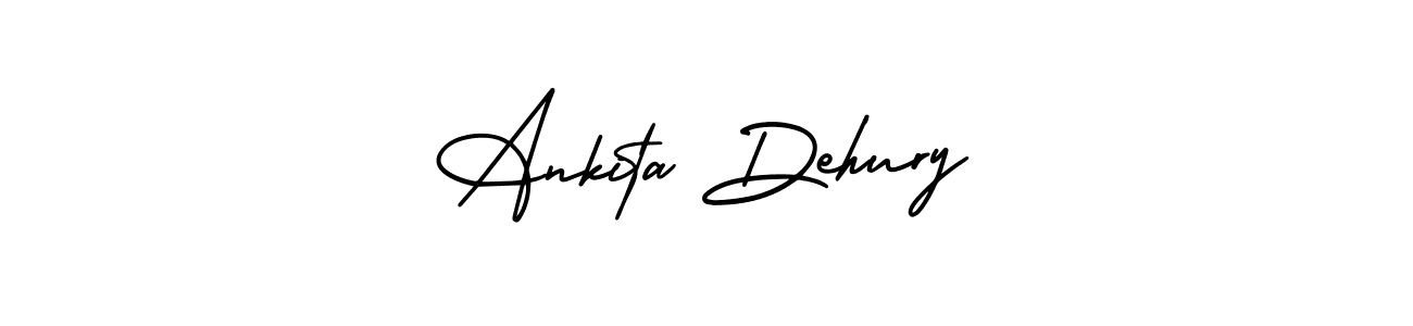 How to make Ankita Dehury name signature. Use AmerikaSignatureDemo-Regular style for creating short signs online. This is the latest handwritten sign. Ankita Dehury signature style 3 images and pictures png