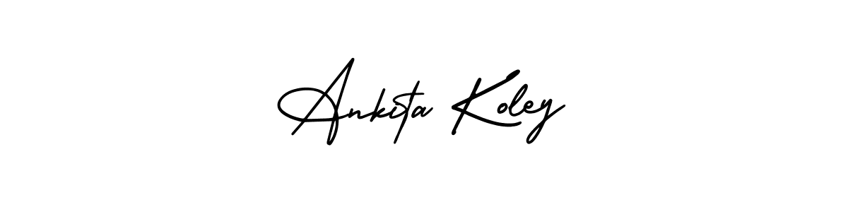Also we have Ankita Koley name is the best signature style. Create professional handwritten signature collection using AmerikaSignatureDemo-Regular autograph style. Ankita Koley signature style 3 images and pictures png