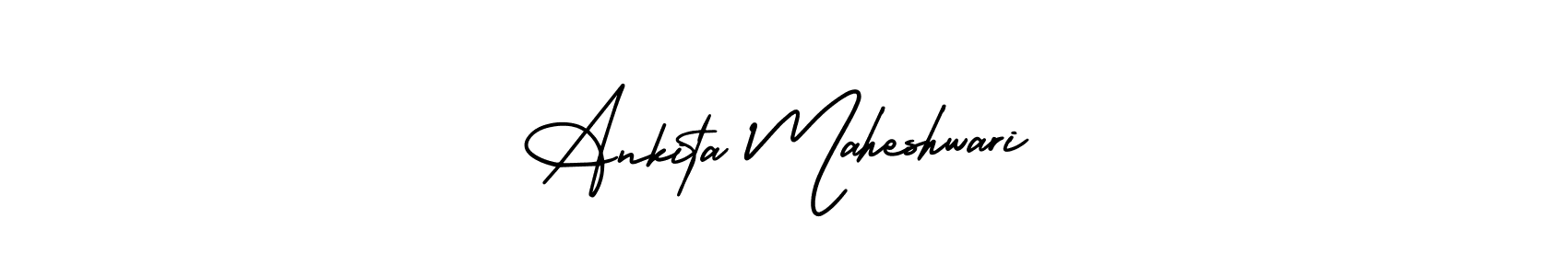 Use a signature maker to create a handwritten signature online. With this signature software, you can design (AmerikaSignatureDemo-Regular) your own signature for name Ankita Maheshwari. Ankita Maheshwari signature style 3 images and pictures png