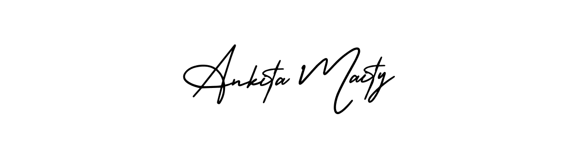 Create a beautiful signature design for name Ankita Maity. With this signature (AmerikaSignatureDemo-Regular) fonts, you can make a handwritten signature for free. Ankita Maity signature style 3 images and pictures png