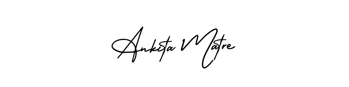 Also we have Ankita Matre name is the best signature style. Create professional handwritten signature collection using AmerikaSignatureDemo-Regular autograph style. Ankita Matre signature style 3 images and pictures png