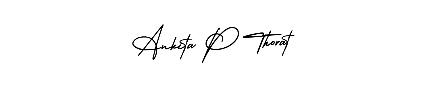 AmerikaSignatureDemo-Regular is a professional signature style that is perfect for those who want to add a touch of class to their signature. It is also a great choice for those who want to make their signature more unique. Get Ankita P Thorat name to fancy signature for free. Ankita P Thorat signature style 3 images and pictures png