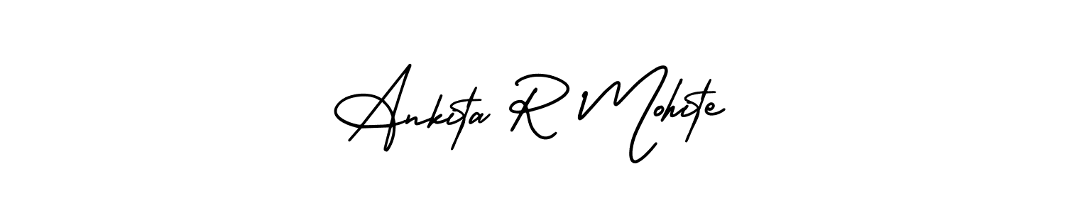Check out images of Autograph of Ankita R Mohite name. Actor Ankita R Mohite Signature Style. AmerikaSignatureDemo-Regular is a professional sign style online. Ankita R Mohite signature style 3 images and pictures png