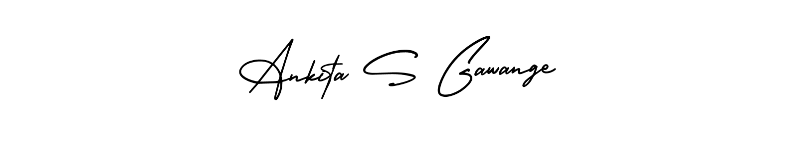 Also we have Ankita S Gawange name is the best signature style. Create professional handwritten signature collection using AmerikaSignatureDemo-Regular autograph style. Ankita S Gawange signature style 3 images and pictures png