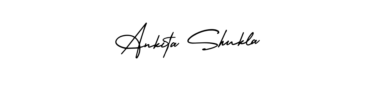 Ankita Shukla stylish signature style. Best Handwritten Sign (AmerikaSignatureDemo-Regular) for my name. Handwritten Signature Collection Ideas for my name Ankita Shukla. Ankita Shukla signature style 3 images and pictures png