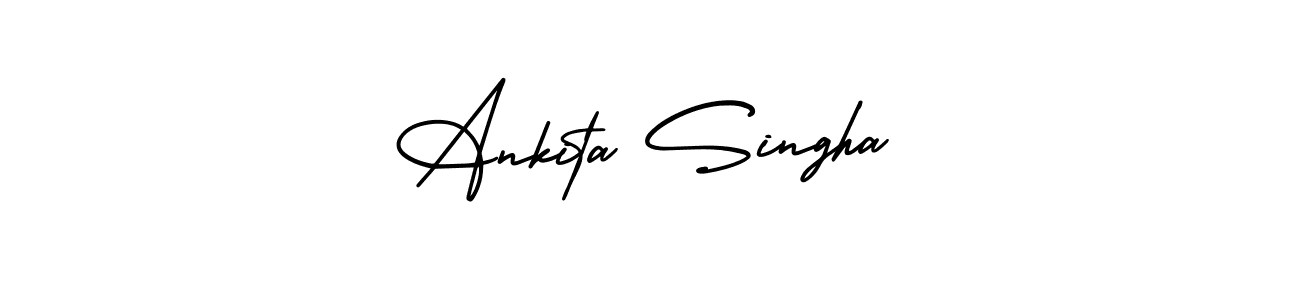 This is the best signature style for the Ankita Singha name. Also you like these signature font (AmerikaSignatureDemo-Regular). Mix name signature. Ankita Singha signature style 3 images and pictures png