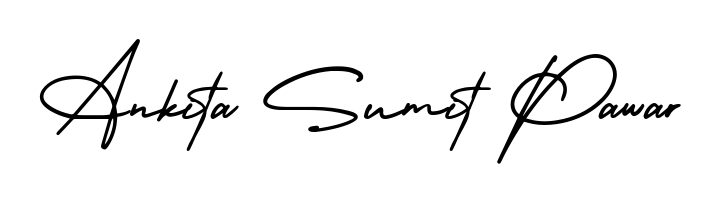Create a personalized artistic stamp with Ankita Sumit Pawar in AmerikaSignatureDemo-Regular font. Perfect for visual artists, designers, and influencers. Ankita Sumit Pawar signature style 3 images and pictures png