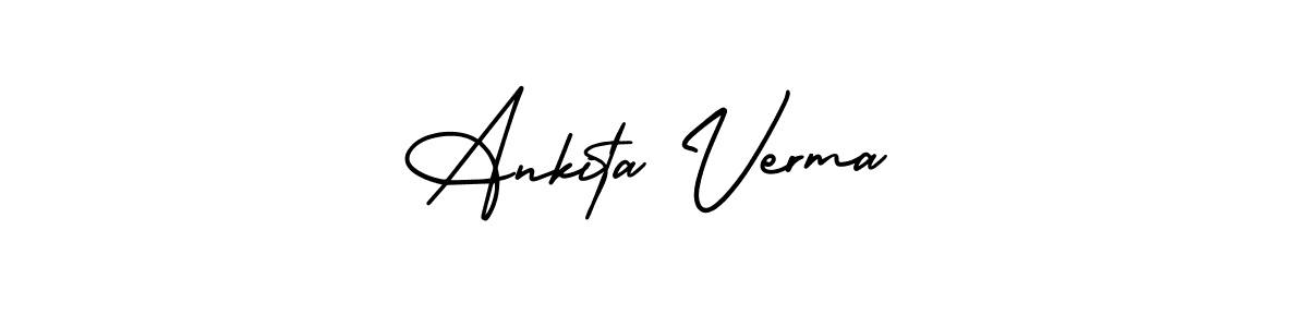 Create a beautiful signature design for name Ankita Verma. With this signature (AmerikaSignatureDemo-Regular) fonts, you can make a handwritten signature for free. Ankita Verma signature style 3 images and pictures png