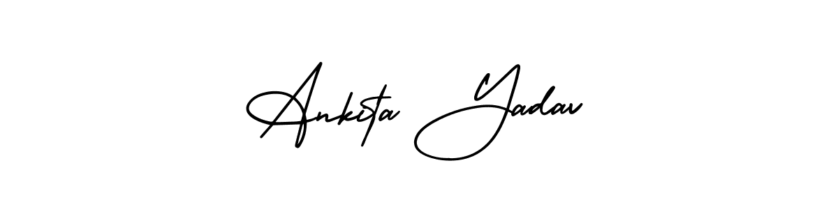 How to make Ankita Yadav name signature. Use AmerikaSignatureDemo-Regular style for creating short signs online. This is the latest handwritten sign. Ankita Yadav signature style 3 images and pictures png