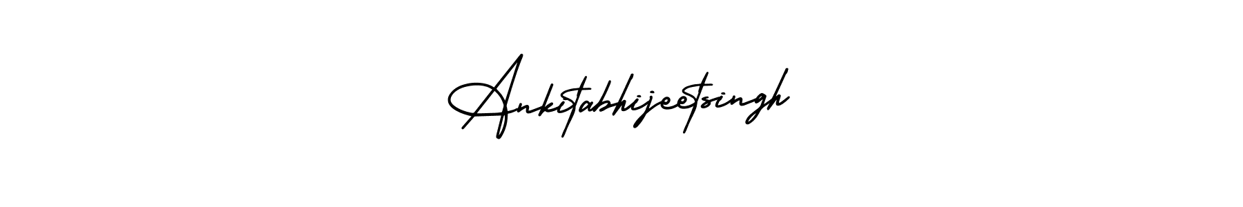 The best way (AmerikaSignatureDemo-Regular) to make a short signature is to pick only two or three words in your name. The name Ankitabhijeetsingh include a total of six letters. For converting this name. Ankitabhijeetsingh signature style 3 images and pictures png