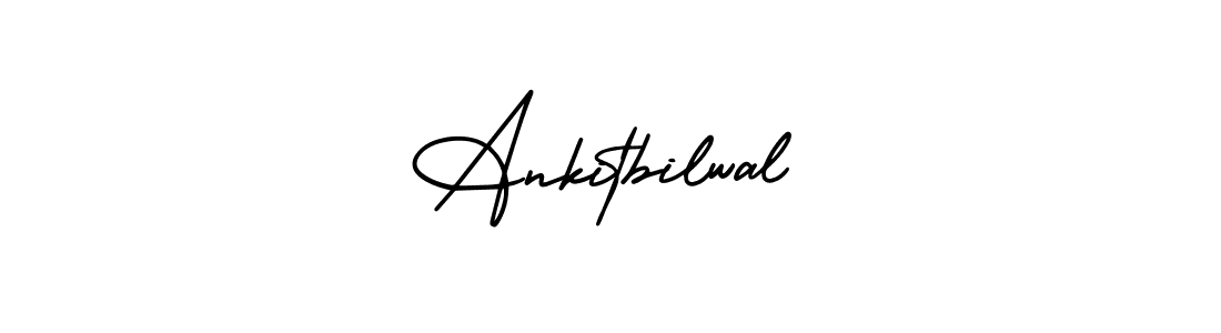 How to make Ankitbilwal name signature. Use AmerikaSignatureDemo-Regular style for creating short signs online. This is the latest handwritten sign. Ankitbilwal signature style 3 images and pictures png