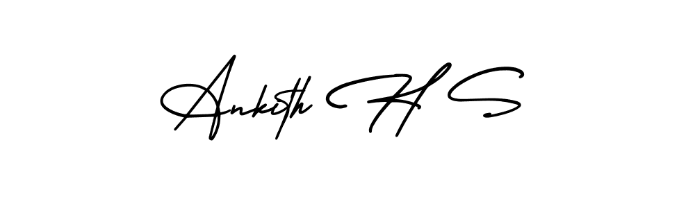 How to Draw Ankith H S signature style? AmerikaSignatureDemo-Regular is a latest design signature styles for name Ankith H S. Ankith H S signature style 3 images and pictures png