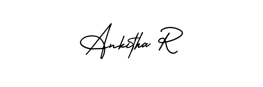 It looks lik you need a new signature style for name Ankitha R. Design unique handwritten (AmerikaSignatureDemo-Regular) signature with our free signature maker in just a few clicks. Ankitha R signature style 3 images and pictures png