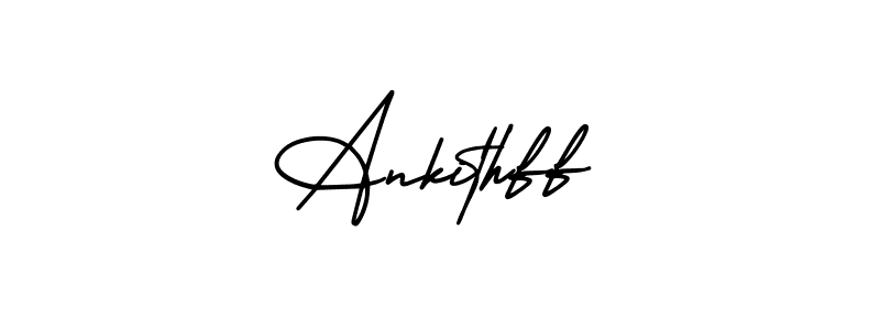 Use a signature maker to create a handwritten signature online. With this signature software, you can design (AmerikaSignatureDemo-Regular) your own signature for name Ankithff. Ankithff signature style 3 images and pictures png