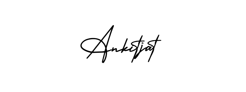 Make a beautiful signature design for name Ankitjat. With this signature (AmerikaSignatureDemo-Regular) style, you can create a handwritten signature for free. Ankitjat signature style 3 images and pictures png