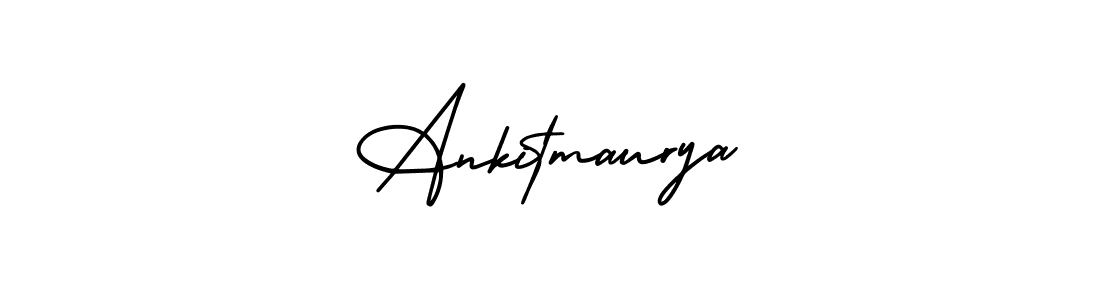 The best way (AmerikaSignatureDemo-Regular) to make a short signature is to pick only two or three words in your name. The name Ankitmaurya include a total of six letters. For converting this name. Ankitmaurya signature style 3 images and pictures png