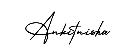 Elevate your brand with a stunning Ankitnisha eSignature. The AmerikaSignatureDemo-Regular style provides a balanced, flowing aesthetic for everyday signing. Ankitnisha signature style 3 images and pictures png