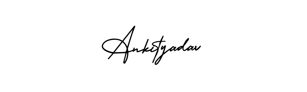 Ankityadav stylish signature style. Best Handwritten Sign (AmerikaSignatureDemo-Regular) for my name. Handwritten Signature Collection Ideas for my name Ankityadav. Ankityadav signature style 3 images and pictures png