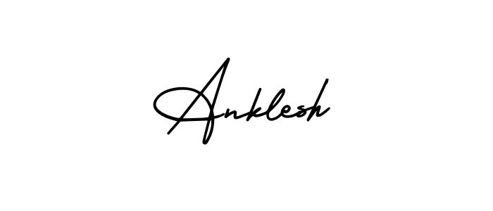 Also we have Anklesh name is the best signature style. Create professional handwritten signature collection using AmerikaSignatureDemo-Regular autograph style. Anklesh signature style 3 images and pictures png