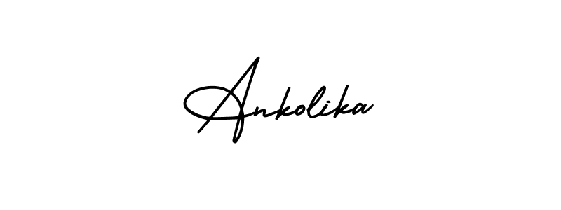 Also You can easily find your signature by using the search form. We will create Ankolika name handwritten signature images for you free of cost using AmerikaSignatureDemo-Regular sign style. Ankolika signature style 3 images and pictures png