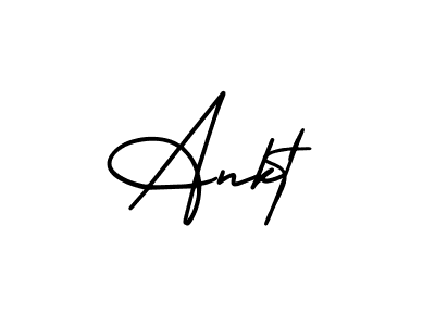 Design your own signature with our free online signature maker. With this signature software, you can create a handwritten (AmerikaSignatureDemo-Regular) signature for name Ankt. Ankt signature style 3 images and pictures png