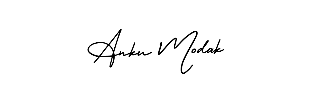 AmerikaSignatureDemo-Regular is a professional signature style that is perfect for those who want to add a touch of class to their signature. It is also a great choice for those who want to make their signature more unique. Get Anku Modak name to fancy signature for free. Anku Modak signature style 3 images and pictures png