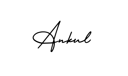 Use a signature maker to create a handwritten signature online. With this signature software, you can design (AmerikaSignatureDemo-Regular) your own signature for name Ankul. Ankul signature style 3 images and pictures png