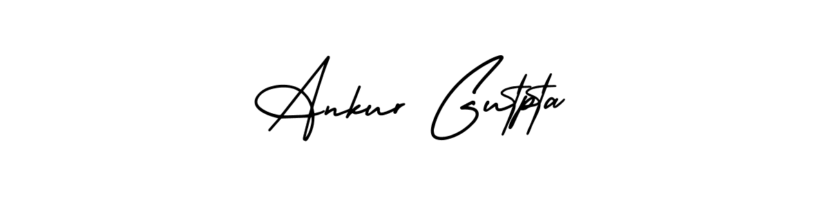 How to make Ankur Gutpta name signature. Use AmerikaSignatureDemo-Regular style for creating short signs online. This is the latest handwritten sign. Ankur Gutpta signature style 3 images and pictures png