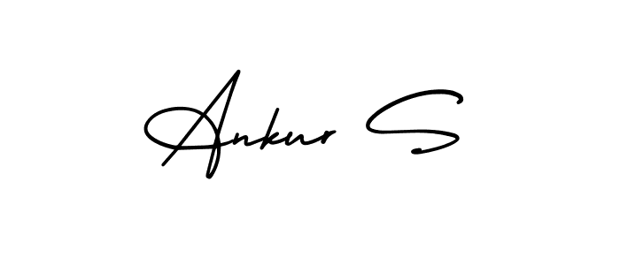 Make a beautiful signature design for name Ankur S. With this signature (AmerikaSignatureDemo-Regular) style, you can create a handwritten signature for free. Ankur S signature style 3 images and pictures png