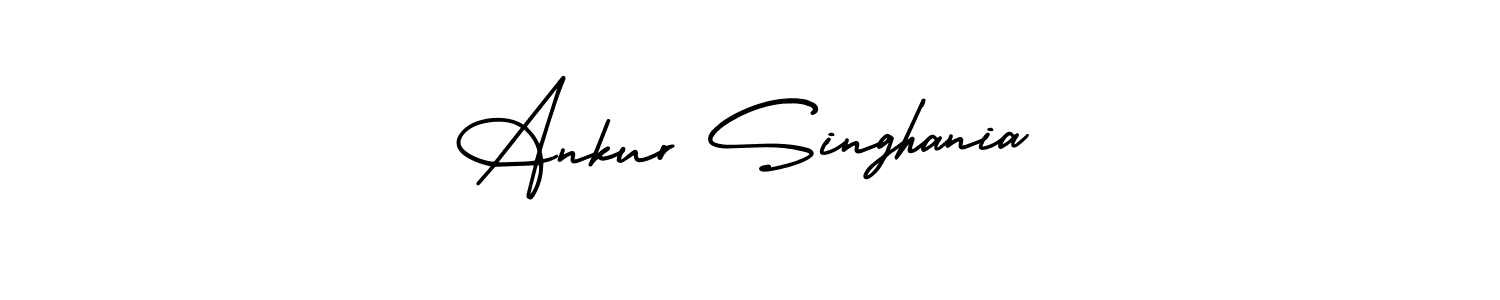 Make a beautiful signature design for name Ankur Singhania. With this signature (AmerikaSignatureDemo-Regular) style, you can create a handwritten signature for free. Ankur Singhania signature style 3 images and pictures png