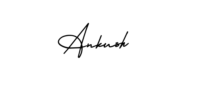 Ankush  stylish signature style. Best Handwritten Sign (AmerikaSignatureDemo-Regular) for my name. Handwritten Signature Collection Ideas for my name Ankush . Ankush  signature style 3 images and pictures png