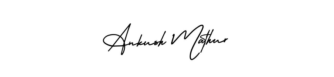 Create a beautiful signature design for name Ankush Mathur. With this signature (AmerikaSignatureDemo-Regular) fonts, you can make a handwritten signature for free. Ankush Mathur signature style 3 images and pictures png