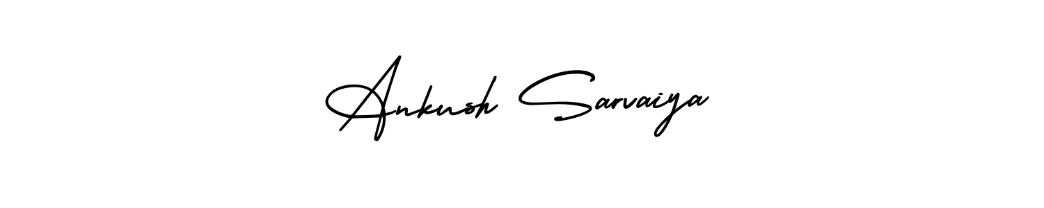 Use a signature maker to create a handwritten signature online. With this signature software, you can design (AmerikaSignatureDemo-Regular) your own signature for name Ankush Sarvaiya. Ankush Sarvaiya signature style 3 images and pictures png