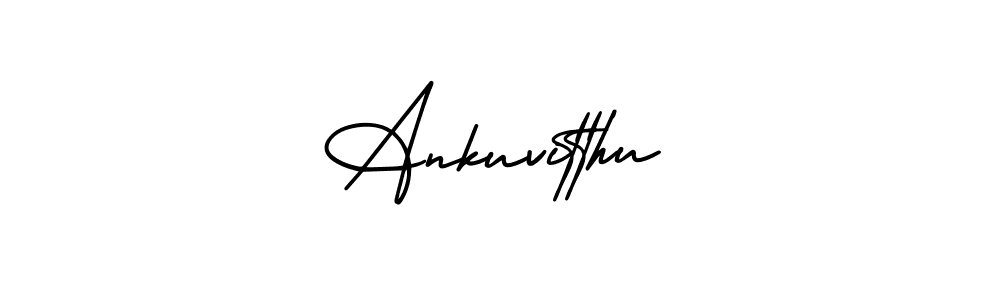 How to make Ankuvitthu signature? AmerikaSignatureDemo-Regular is a professional autograph style. Create handwritten signature for Ankuvitthu name. Ankuvitthu signature style 3 images and pictures png