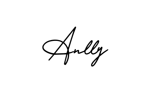 How to Draw Anlly signature style? AmerikaSignatureDemo-Regular is a latest design signature styles for name Anlly. Anlly signature style 3 images and pictures png