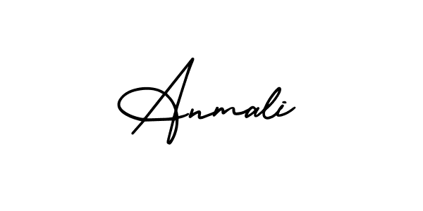 The best way (AmerikaSignatureDemo-Regular) to make a short signature is to pick only two or three words in your name. The name Anmali include a total of six letters. For converting this name. Anmali signature style 3 images and pictures png