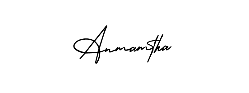 if you are searching for the best signature style for your name Anmamtha. so please give up your signature search. here we have designed multiple signature styles  using AmerikaSignatureDemo-Regular. Anmamtha signature style 3 images and pictures png