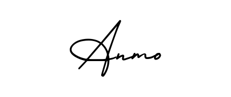 How to make Anmo name signature. Use AmerikaSignatureDemo-Regular style for creating short signs online. This is the latest handwritten sign. Anmo signature style 3 images and pictures png