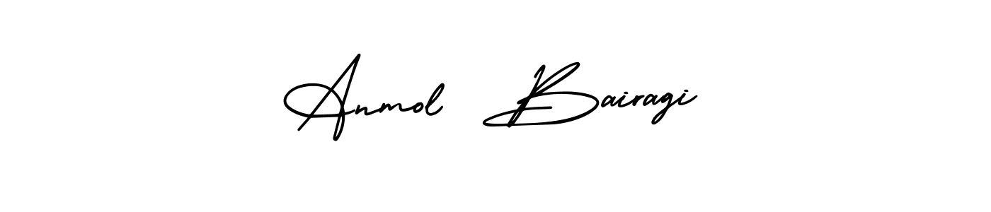 Also You can easily find your signature by using the search form. We will create Anmol  Bairagi name handwritten signature images for you free of cost using AmerikaSignatureDemo-Regular sign style. Anmol  Bairagi signature style 3 images and pictures png