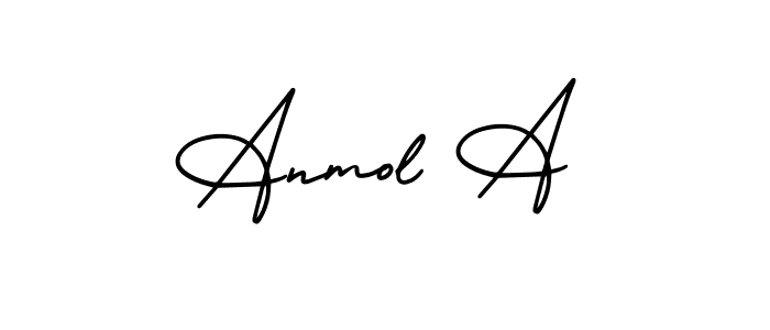 How to Draw Anmol A signature style? AmerikaSignatureDemo-Regular is a latest design signature styles for name Anmol A. Anmol A signature style 3 images and pictures png