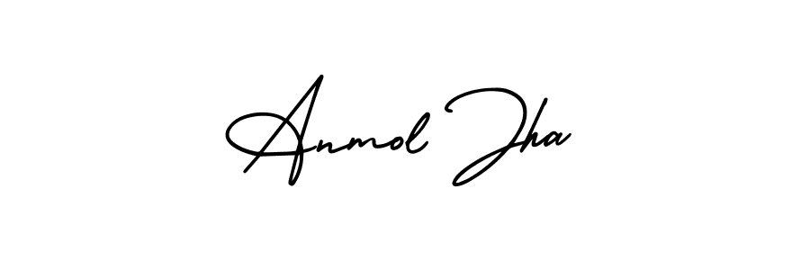 Create a beautiful signature design for name Anmol Jha. With this signature (AmerikaSignatureDemo-Regular) fonts, you can make a handwritten signature for free. Anmol Jha signature style 3 images and pictures png